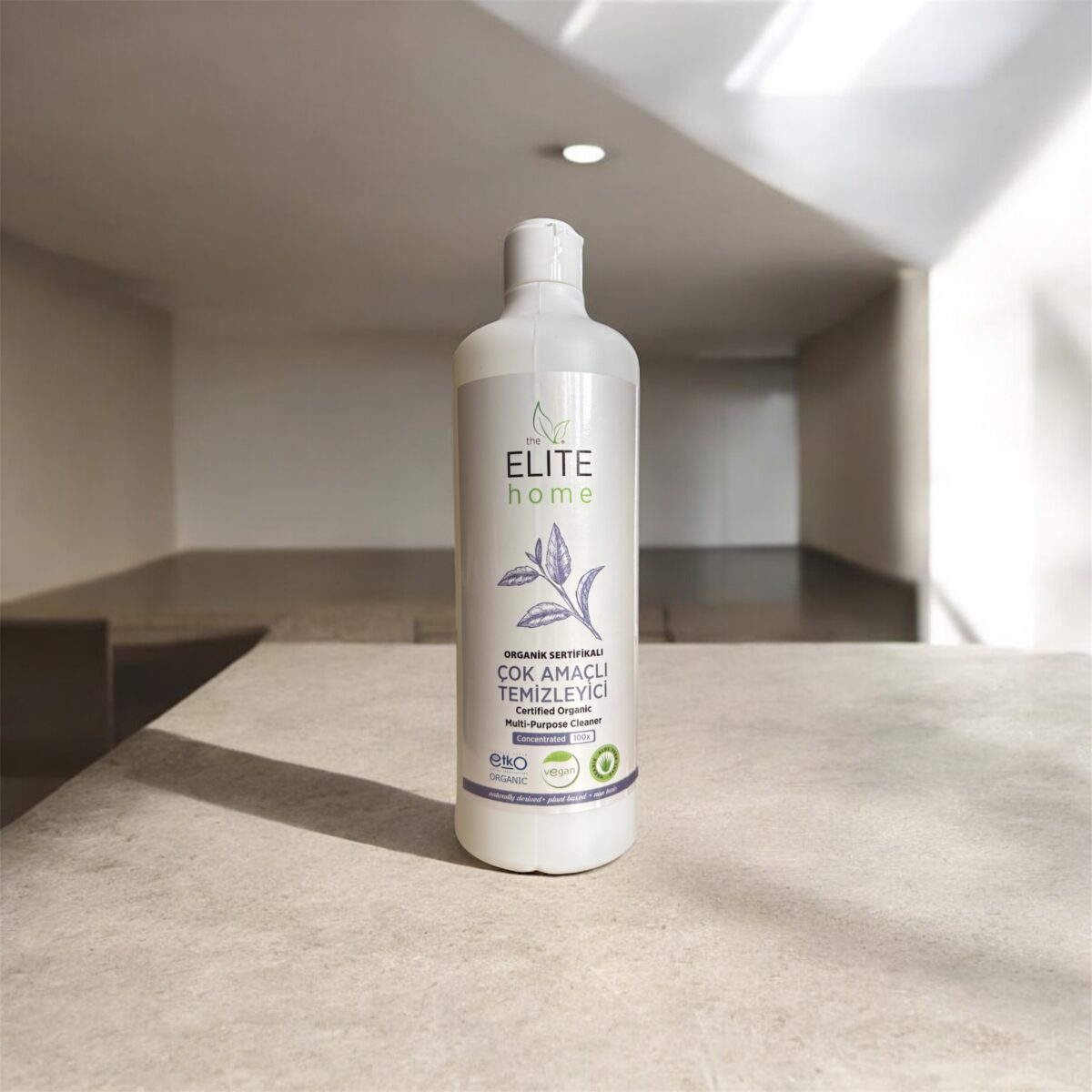The Elite Home Organik ve Vegan Sertifikalı Çok Amaçlı Konsantre Genel Temizleyici 750 ml Portakal Yağlı